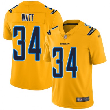 Los Angeles Chargers NFL Football Derek Watt Gold Jersey Men Limited 34 Inverted Legend